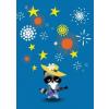 Roger la Borde Felicitare Raccoon Guitarist