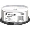 Verbatim BD-R 50GB 6x Wide White Thermal Printable 25 Pack Spindle - No ID Brand (43750)