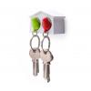 Qualy Set 2 brelocuri si suport pentru chei Mini Sparrow Green Red