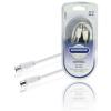 Bandridge Cablu coaxial 3C2V tata la mama mufe drepte 3m alb