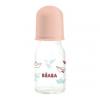 Beaba Biberon de sticla Origami 110 ml Roz