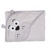 Sensillo Prosop cu gluga brodata Water Friends Grey/Gri 100x100 cm