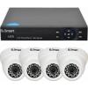 U Smart Kit DVR D1-404 AHD Full HD cu 4 camere Dome UD-424 Interior