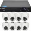 U Smart Kit DVR D1-408 AHD Full HD cu 8 camere Dome UD-424 Interior