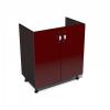 Spectral Mobila Corp inferior 60 cu 2 usi Zebra MDF rosu simplu