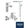 Grohe Pachet complet baterii baie Bau Edge cod-GRO112927