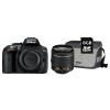 Nikon D5300 kit (AF-P 18-55mm VR) + geanta + 8GB SD VBA370K017