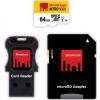 Strontium microSD XC 64GB Adaptor + Card Reader (nitro-64)