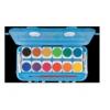 Morocolor Acuarele Morocolor cu pensula, diametru pastila 30mm, 2 tuburi albe, 12 culori/set