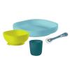 Beaba Set de Masa Silicon 4 Piese Bleu
