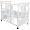 BabyNeeds Jas cu Laterala Culisanta 120x60 cm + Saltea 8 cm