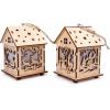 Small Foot DECOR DIN LEMN CASUTA LUMINOASA 2 BUC 10 CM