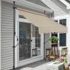 Protec Copertina retractabila/Paravan solar, 150 x 120 x 200 - 300 - cm, otel/poliester, culoarea nisipului