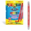 Carioca super lavabila, cu 2 capete, varf subtire/gros, 12 culori/set Double Nib