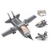 Sluban Portavion - Avion de vanatoare 3 in 1, 125 piese