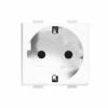 BTicino PRIZA SCHUKO MATIX DIN PVC, 2POLI+IMPAMANTARE 2MODULE, 16A 220V, ALBA