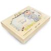 BoboBaby Patura din doua straturi cu aplicatie Ursulet Albastru