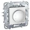 Schneider Electric Unica - rotary dimmer - 230 VAC - 40...400 W/VA - white MGU50.511.18Z -