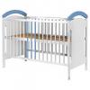 Hubners Patut copii din lemn Anita 120x60 cm alb-albastru