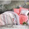 CottonBox Set de pat 4 anotimpuri bumbac 100% ranforce, Cotton Box, Elena - Salmon