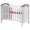 Hubners Patut copii din lemn Hansell 120x60 cm alb-roz