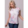 AMA Fashion Bluza B 89 flori mov
