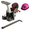 WeeRide Scaun de Bicicleta si Casca Protectie Flames Roz