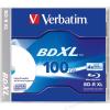 Verbatim BD-R XL 100GB* 4x Wide Inkjet Printable 5 Pack Jewel Case 43789