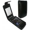 Piel Frama Husa Piele pentru Blackberry Storm 2 Flip Neagra