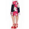 AMA Fashion F 443 bleumarin din voal floral