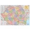 Stiefel Harta plastifiata, Romania administrativa, 100 x 70cm, baghete plastic