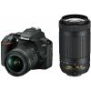 Nikon D3500 Black + Obiectiv AF-P VR Nikkor 18-55mm + Obiectiv AF-P VR Nikkor 70-300mm