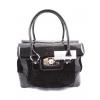 Geanta dama neagra CORY piele naturala premium & piele intoarsa
