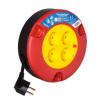 LogiLink Power cable reel with 4 sockets for indoor use, IP20, 5m LPS500