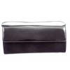 Geanta dama neagra CORY, tip plic, din piele naturala premium & piele lacuita