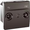 Schneider Electric Unica Top/Class - TV/FM socket - terminal socket - graph (MGU3.452.12)
