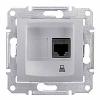 Schneider Electric Sedna - single data outlet - RJ45 cat.5e UTP without frame aluminium (SDN4300160)