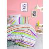 Bahar Tekstil Lenjerie de pat dublu, bumbac 100% ranforce Bahar - Line Green