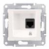 Schneider Electric Sedna - single data outlet - RJ45 cat.5e UTP without frame cream (SDN4300123)