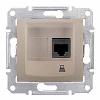 Schneider Electric Sedna - single data outlet - RJ45 cat.5e UTP without frame titanium (SDN4300168)