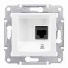 Schneider Electric Sedna - single data outlet - RJ45 cat.5e STP without frame white (SDN4500121)