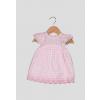 United Colors of Benetton Rochie evazata in carouri roz pastel - alb