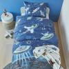 BeddingHouse Lenjerie pat baieti cu nave spatiale