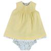 Chicco Set rochita si chilotel pentru fetite galben deschis, 03433