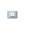 Vimar Placa ornament PLANA Metal Metallized Blue 2 module
