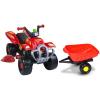 Super Plastic Toys Remorca Hard Work red