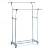 Zeller Suport metalic pentru haine, deplasare pe roti, 161 x 110 x 51 cm