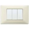 Vimar Placa ornament PLANA Tehnopolimer Beige 3 module