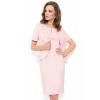 AMA Fashion Costum cu rochie 9348 roz