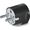 Scame Fisa bipolara, stecher schuko cu impamantare Plastic Negru 130.83-N